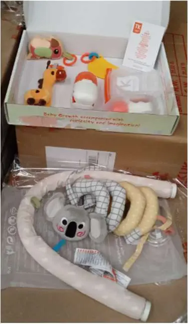 Photo from the official notice: Tamama Stroller and Crib Arch Toy — choking & suffocation risk