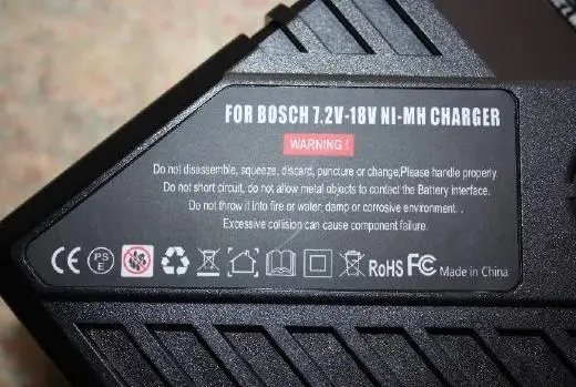 Photo from the official notice: Tool Battery Charger, BAT038 sold via eBay — electric shock risk