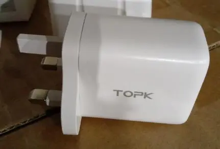 Photo from the official notice: TOPK Fast Charger PD40W sold via Amazon — electric shock risk