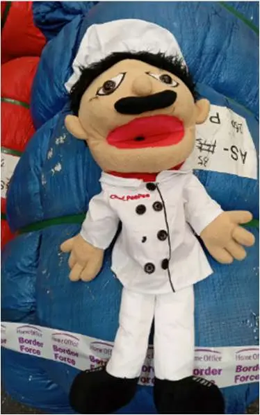 Photo from the official notice: Various Puppet Plush Toys — suffocation risk