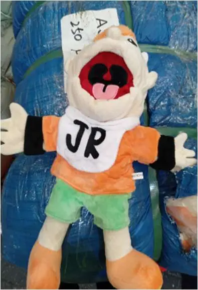 Photo from the official notice: Various Puppet Plush Toys — suffocation risk
