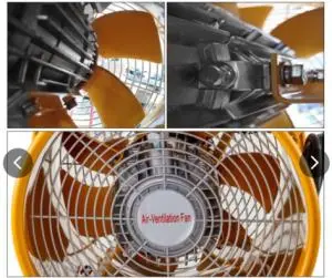 Photo from the official notice: Vevor BTF-30 Explosion Proof axial flow fan — fire risk