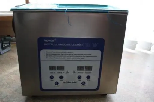 Photo from the official notice: Vevor Digital Ultrasonic Cleaner TH-20A LS — electric shock risk