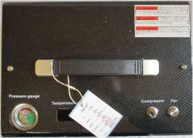 Photo from the official notice: Vevor Portable Air Compressor — electric shock risk