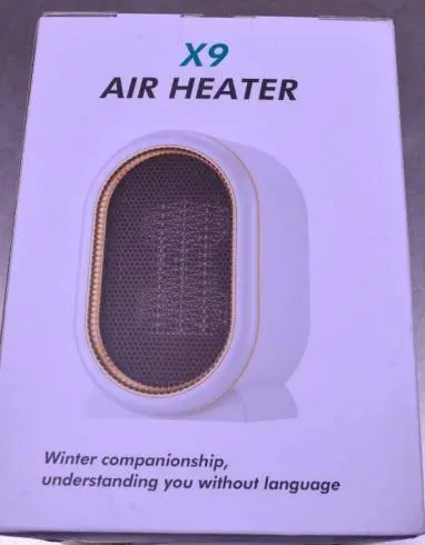 Photo from the official notice: X9 Space Heater — fire risk