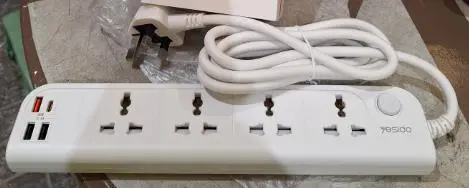 Photo from the official notice: Yesido Power Socket — electric shock risk