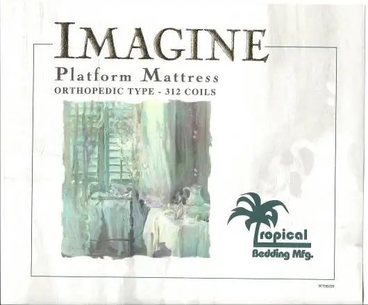 Picture of Recalled Imagine Mattress Labell