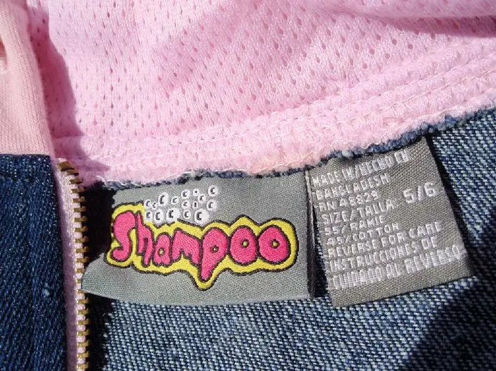 Picture of Label on Recalled Shampoo Jacket