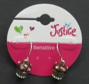 Justice Cupcake Earrings (Brown) Style #5467
