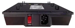 Side view of control box