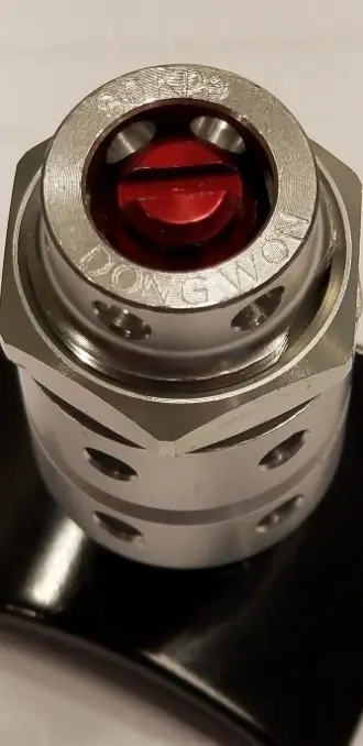 The main valve of the lid with "DONG WON"