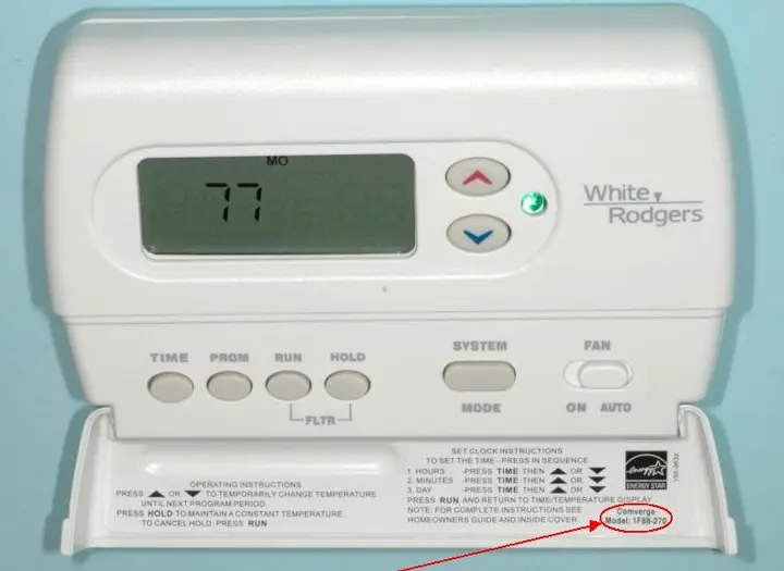 Photo from the official notice: White-Rodgers Recalls Home Heating and Cooling Thermostats Due to Fire Hazard (11096)