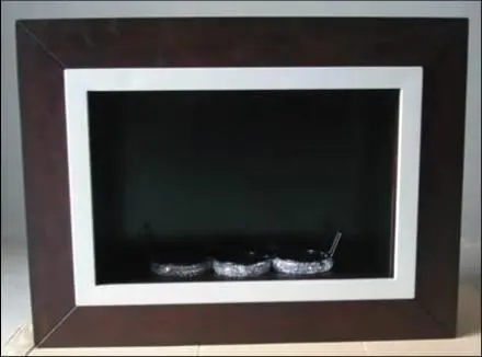 Photo from the official notice: Wall Mount Fireplaces Recalled by Southern Enterprises Due to Fire and Fall Hazards; Sold Exclusively by Home Shopping Network