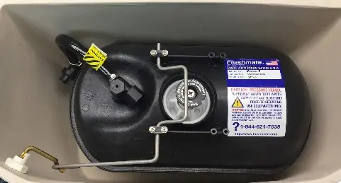 Location of label with model and serial numbers