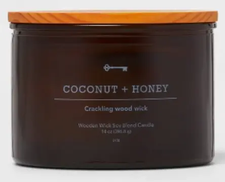 Recalled 14oz Lidded Amber Glass 3-Wick Threshold Candle