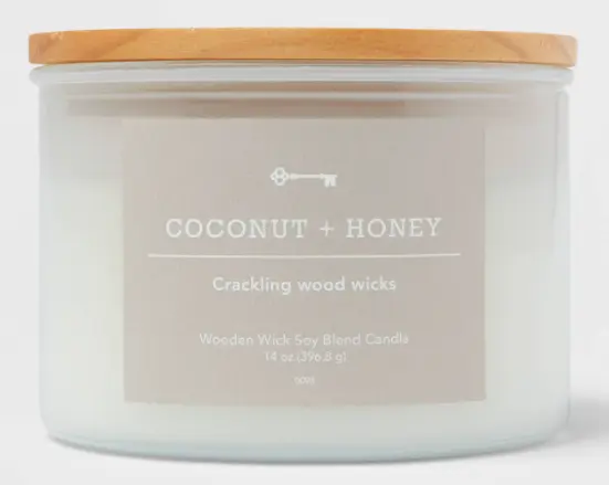 Recalled 14oz Lidded Milky White Glass 3-Wick Threshold Candle
