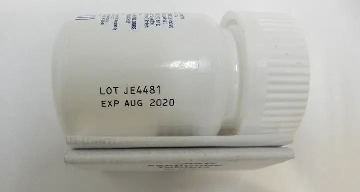 Lot and Expiration Date Location