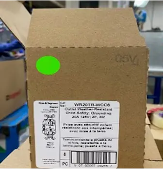 Outside view of carton with location of date code circled