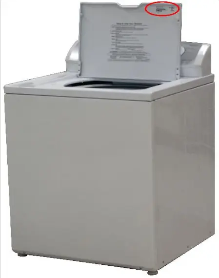 Recalled Top Load Washer