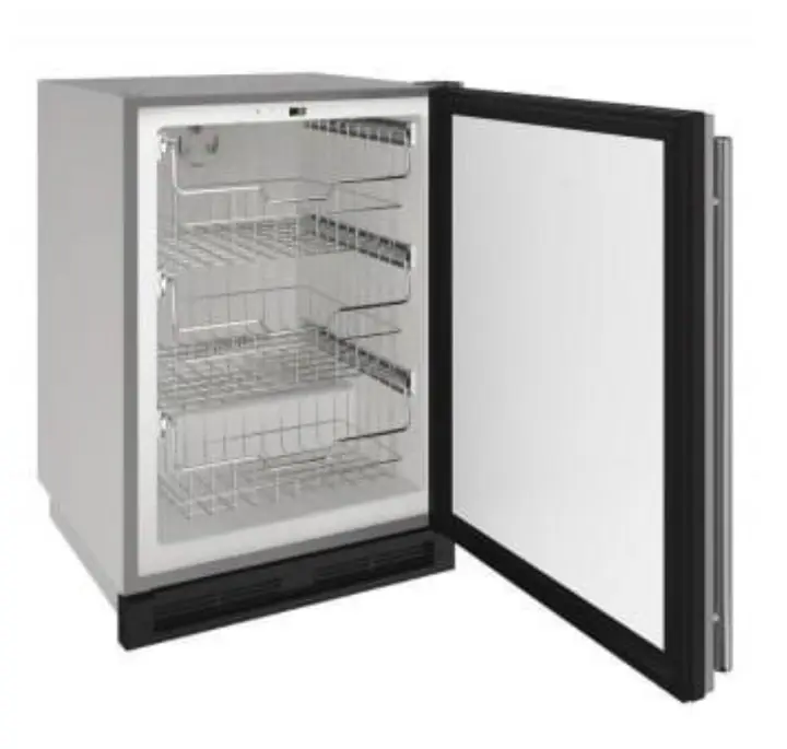 Inside of Recalled U-Line Outdoor Series 24-inch Built-In Outdoor Convertible Freezers