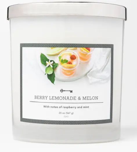 Recalled 20oz Lidded Milky Glass 3-Wick Threshold Candle