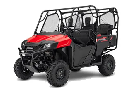 2017 Honda Pioneer 700-4 side-by-side (Red)