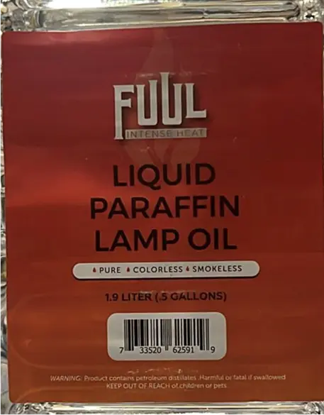 Close-up of label