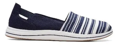Recalled Clarks women's shoes - Breeze Step in Navy/White (article 26165290)