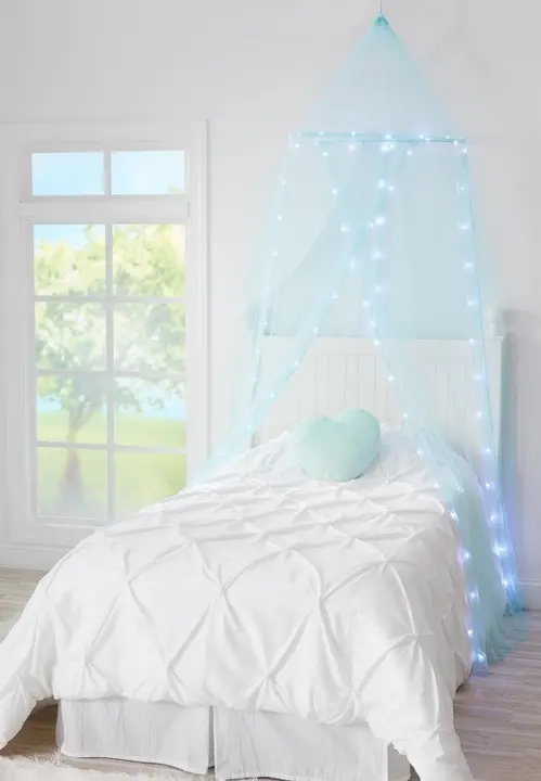 Recalled Justice Light Up Bed Canopy set (blue)