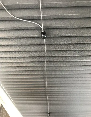 Recalled Levolor cellular shade permanent cord connector