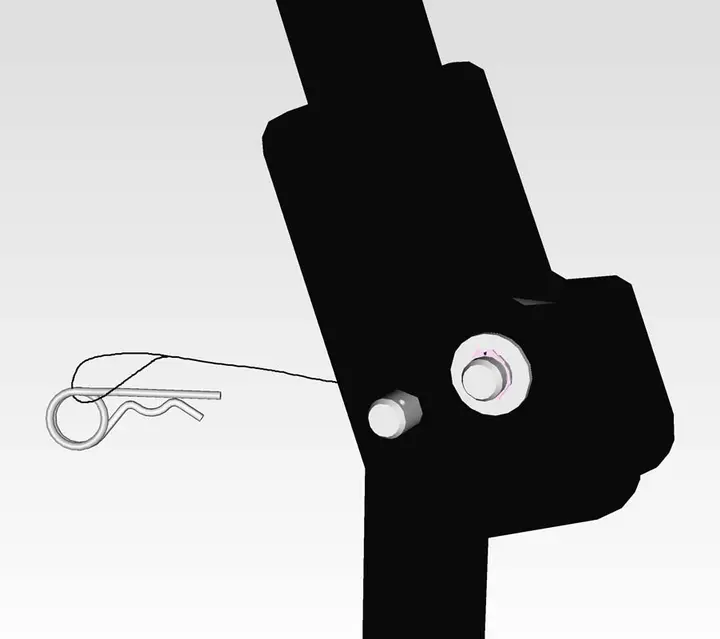 Folding roll over protection system (ROPS) joint