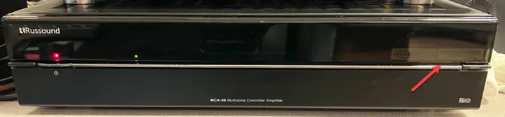Serial Number Label is visible under the clear plastic cover