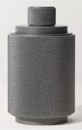 Recalled RH Lambeth knurled tabletop torch -slate finish