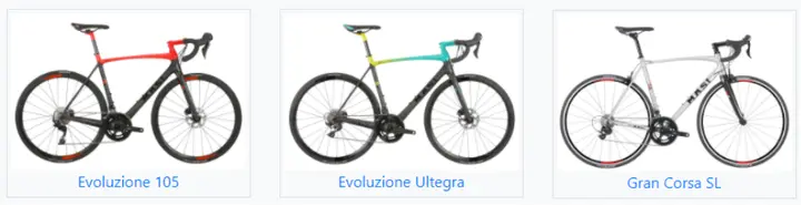 2019 Masi Evoluzione (all models) and Gran Corsa model; Evoluzione Dura-Ace Disc not pictured