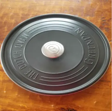 Lid of Recalled Double Greenpan SimmerLite Dutch Oven