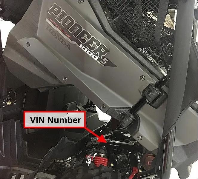 Name plate and VIN number location