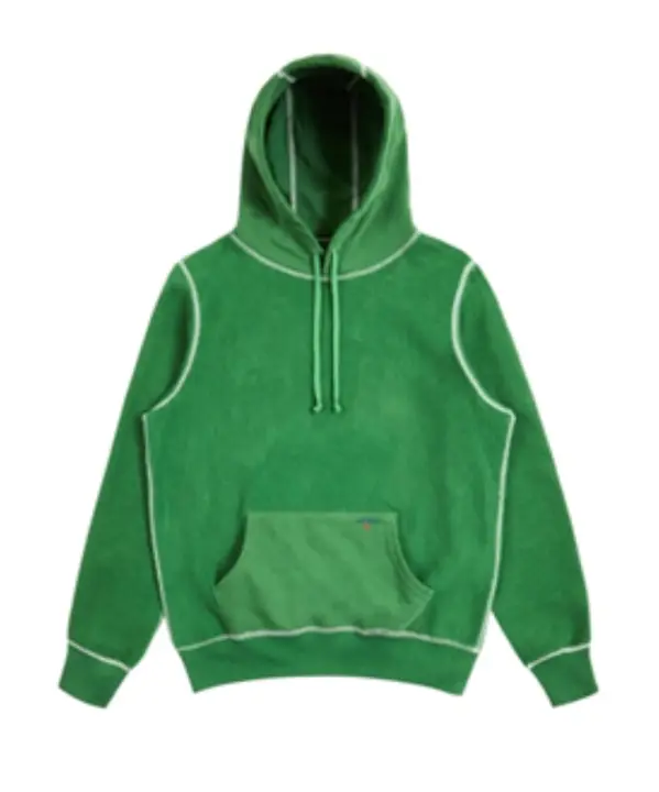Recalled Noah Reverse Fleece Hoodies in Kelly Green
