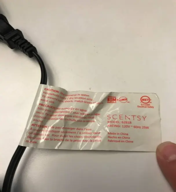 Recalled Bless This Home product tag