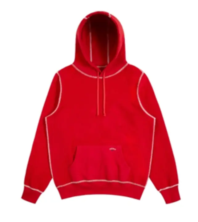 Recalled Noah Reverse Fleece Hoodies in Bright Red