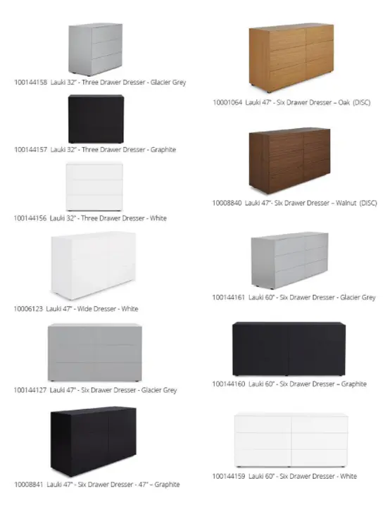 Recalled Lauki dressers