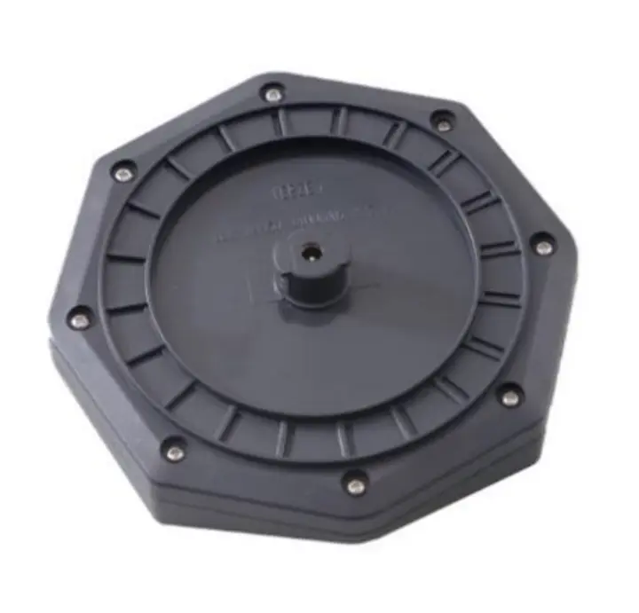 The back cover of the solar panel puck