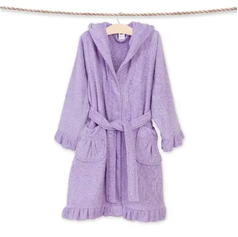 Recalled Linum Home Textiles children's robe (purple)