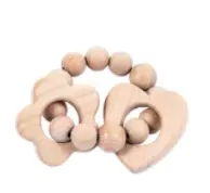 Recalled heart/flower teether