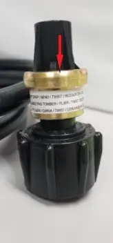 Location of Date Code on Gas Regulator (look for "1923" through and including "2030")