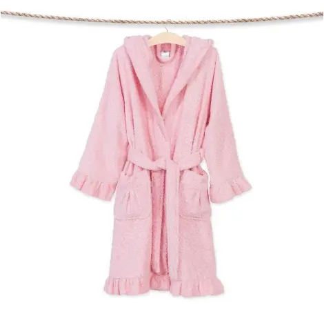 Recalled Linum Home Textiles children's robe (pink w/ruffles)