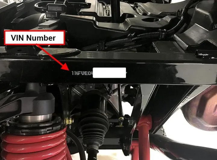 Pioneer 700 & 1000 Location of VIN Number