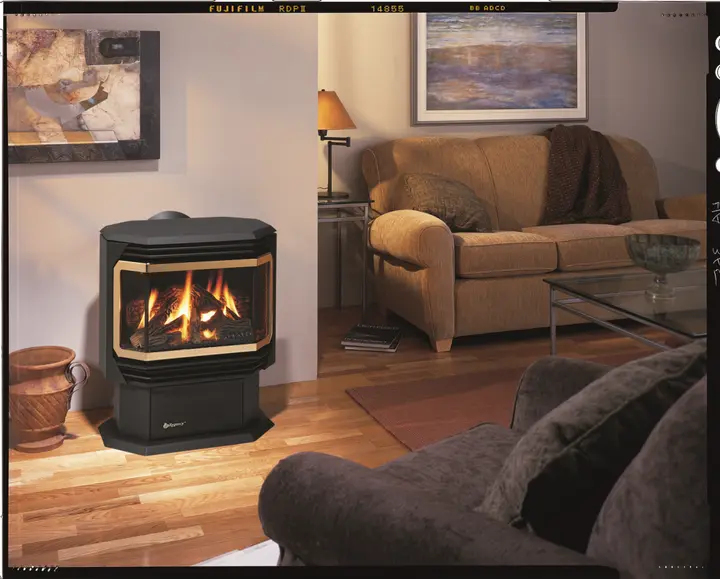 Photo from the official notice: Regency Fireplace Products Recalls Gas Stove Fireplaces Due to Explosion and Injury Hazards