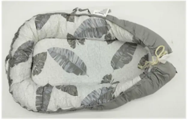 Recalled BBWOO Baby Lounger in Gray Feather
