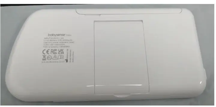 Recalled Babysense Max View 5.5" Baby Monitor display/parent unit - back view