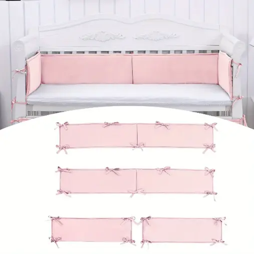 Recalled Baofali 4-in-1 Microfiber Crib Safety Bumper (Pink) Model number: JJ25B-A3